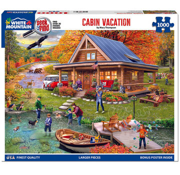White Mountain White Mountain Cabin Vacation Seek & Find Puzzle 1000pcs