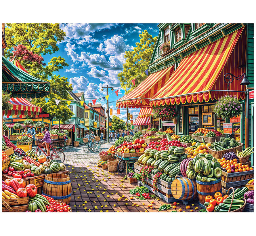 White Mountain Fruit Market Puzzle 500pcs