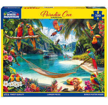 White Mountain White Mountain Paradise Cove Puzzle 500pcs