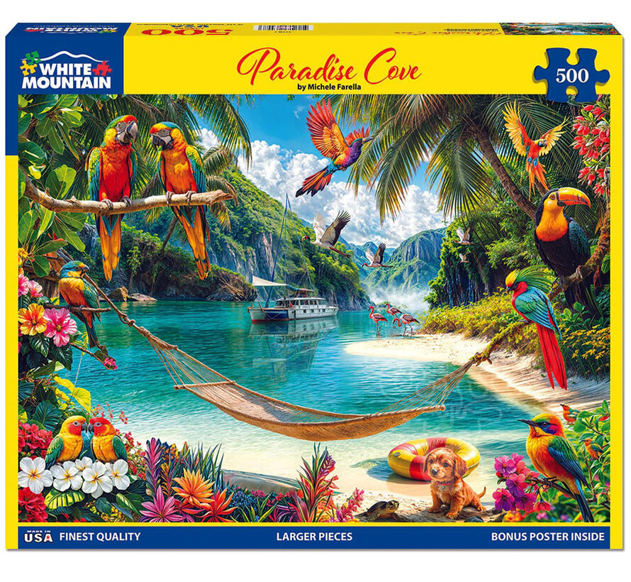 White Mountain Paradise Cove Puzzle 500pcs