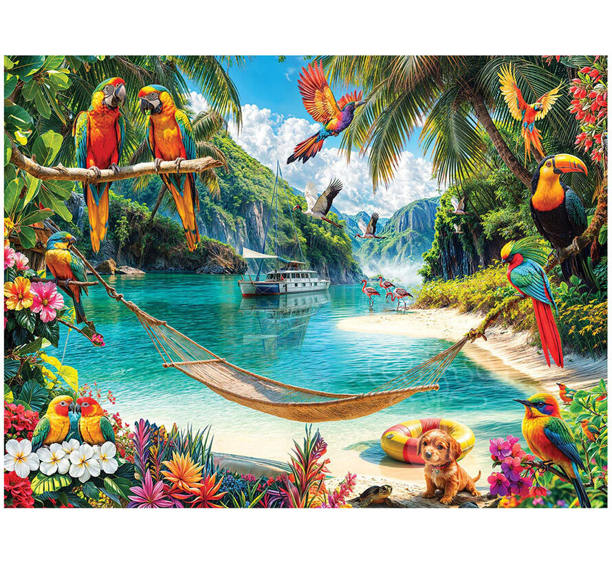 White Mountain Paradise Cove Puzzle 500pcs