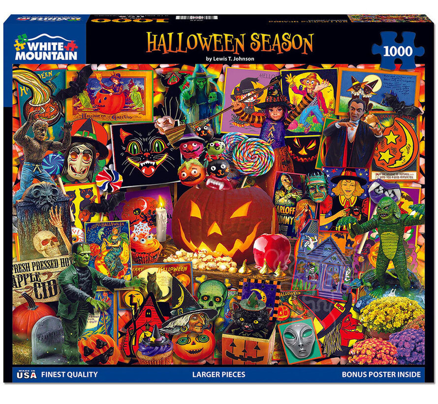 White Mountain Halloween Season Puzzle 1000pcs