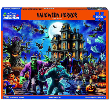 White Mountain White Mountain Halloween Horror Puzzle 1000pcs