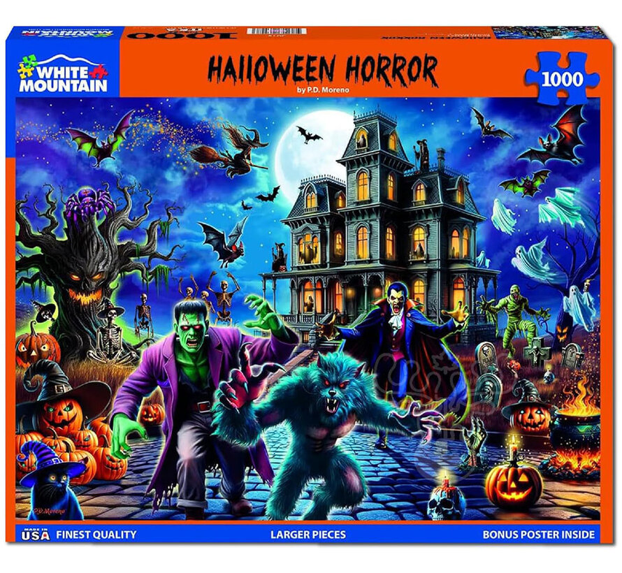 White Mountain Halloween Horror Puzzle 1000pcs
