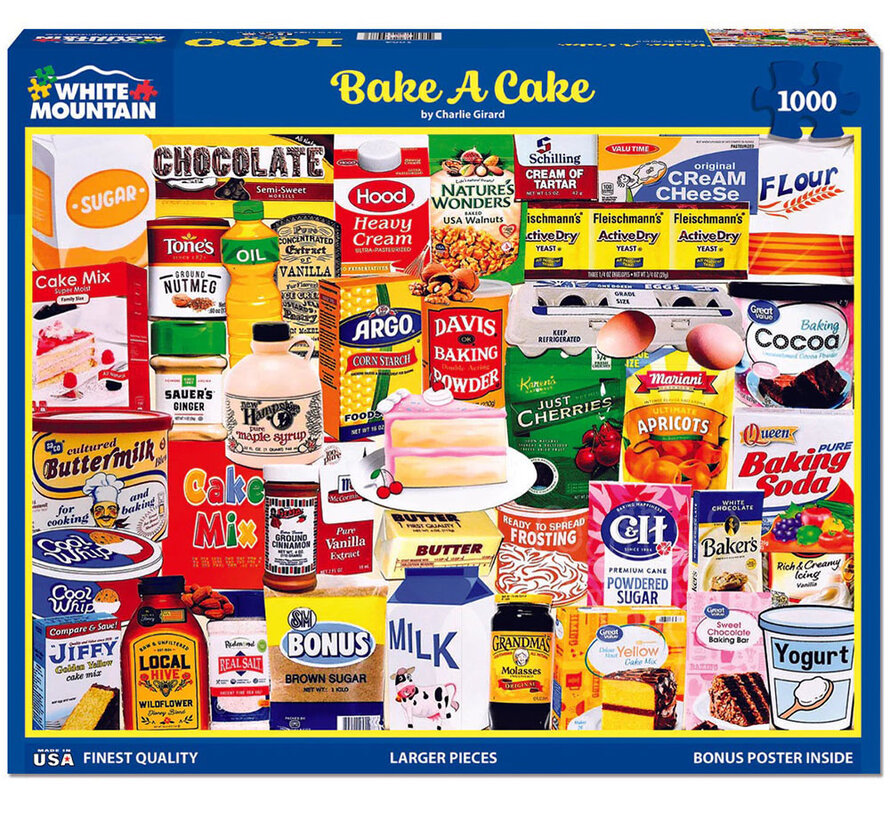 White Mountain Bake A Cake Puzzle 1000pcs
