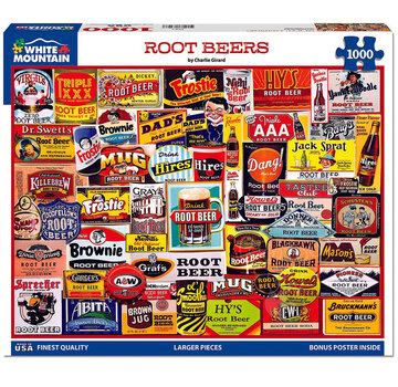 White Mountain White Mountain Root Beers Puzzle 1000pcs