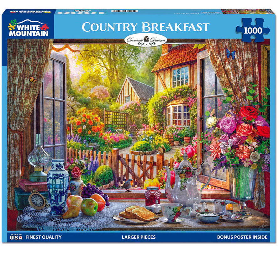White Mountain Country Breakfast Puzzle 1000pcs