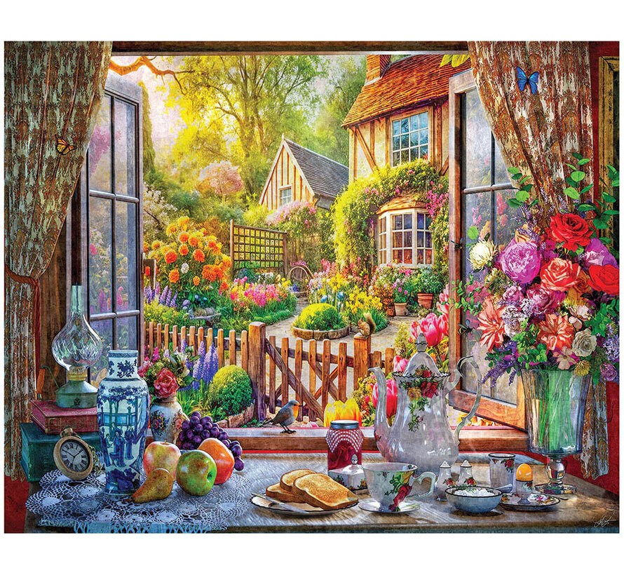 White Mountain Country Breakfast Puzzle 1000pcs