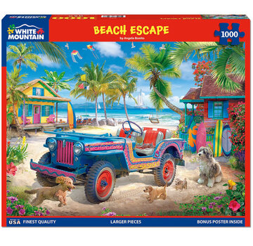 White Mountain White Mountain Beach Escape Puzzle 1000pcs