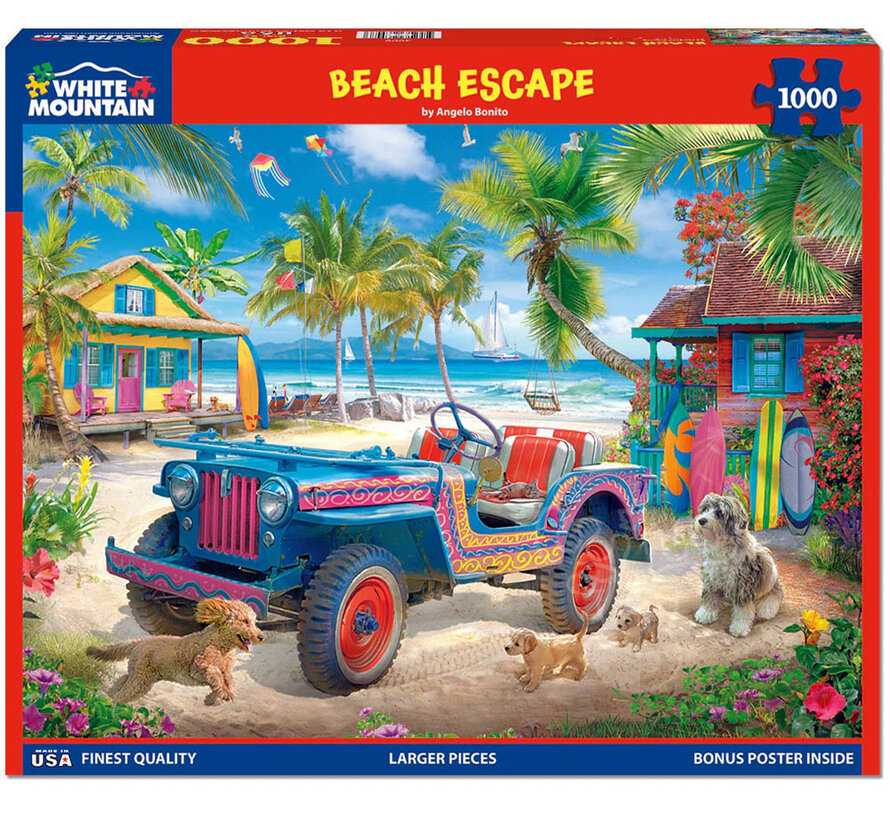 White Mountain Beach Escape Puzzle 1000pcs