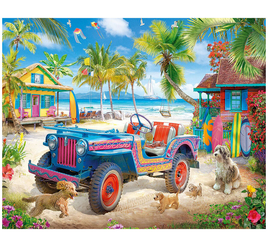 White Mountain Beach Escape Puzzle 1000pcs