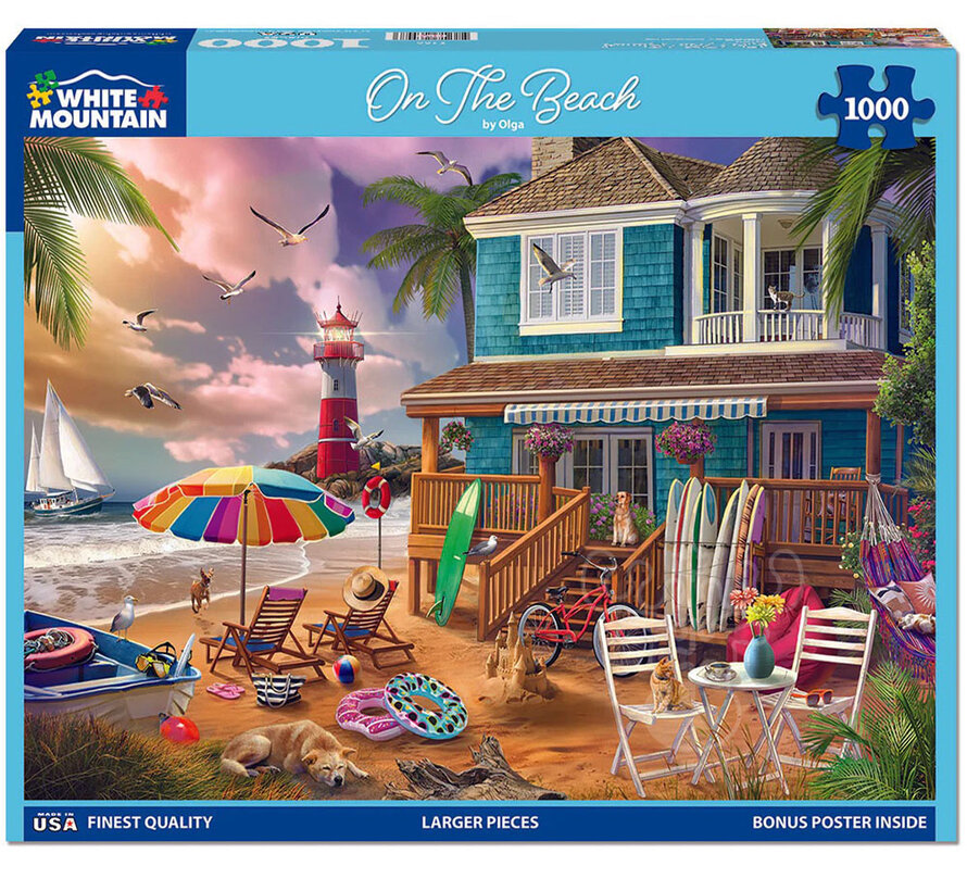 White Mountain On The Beach Puzzle 1000pcs