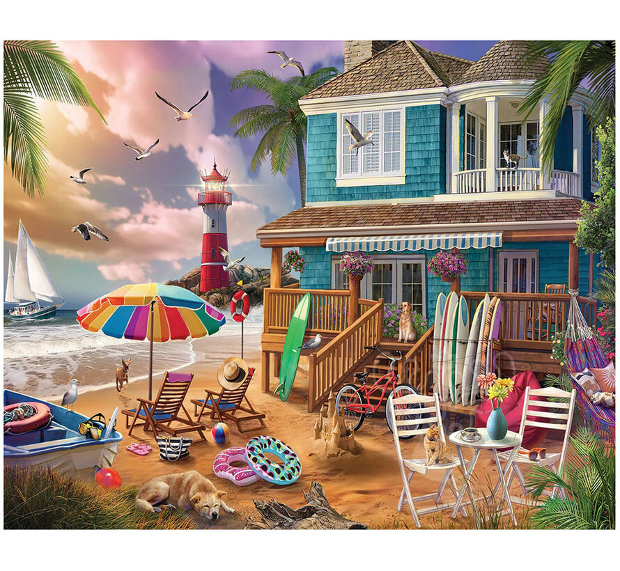 White Mountain On The Beach Puzzle 1000pcs