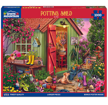 White Mountain White Mountain Potting Shed Puzzle 1000pcs