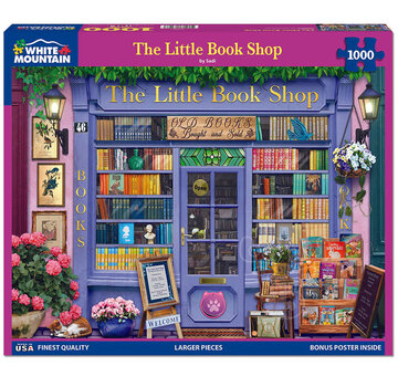 White Mountain White Mountain The Little Book Shop Puzzle 1000pcs