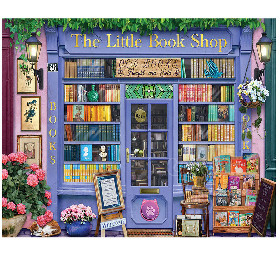 White Mountain The Little Book Shop Puzzle 1000pcs