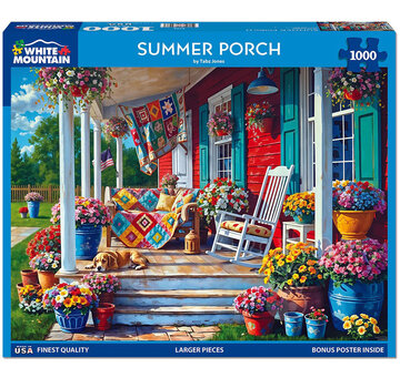 White Mountain White Mountain Summer Porch Puzzle 1000pcs