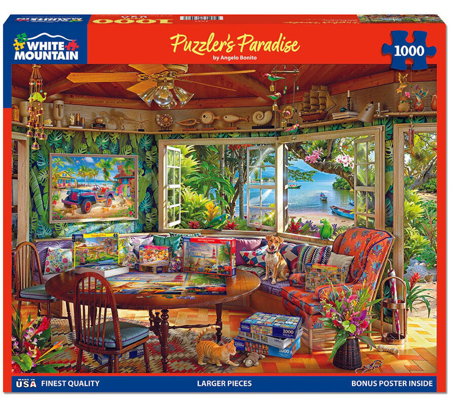 White Mountain Puzzler’s Paradise Puzzle 1000pcs