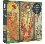 Paperblanks Paperblanks The Seasons (1900), Mucha Collection Puzzle 1000pcs