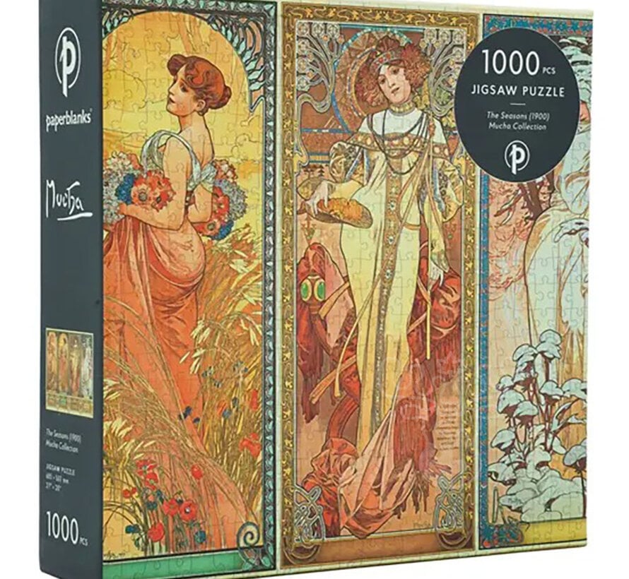 Paperblanks The Seasons (1900), Mucha Collection Puzzle 1000pcs