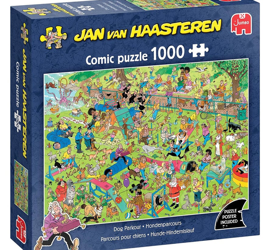 Jumbo Jan van Haasteren - Dog Parkour Puzzle 1000pcs