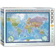 Eurographics Eurographics Map of the World Puzzle 1000pcs