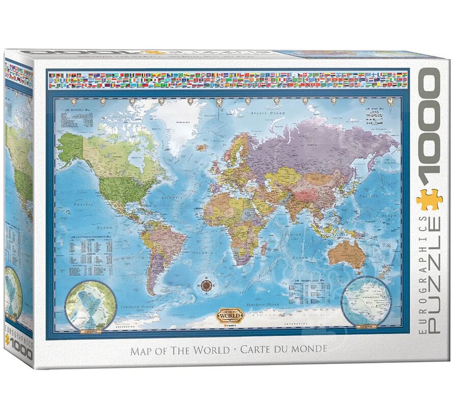 Eurographics Map of the World Puzzle 1000pcs