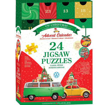 Eurographics Eurographics VW Christmas Advent Calendar Puzzle 24 x 50pcs
