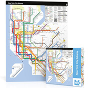 New York Puzzle Company New York Puzzle Co. MTA: Subway Map Mini Puzzle 100pcs