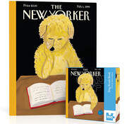 New York Puzzle Company New York Puzzle Co. The New Yorker: Dog Reads Book Mini Puzzle 100pcs