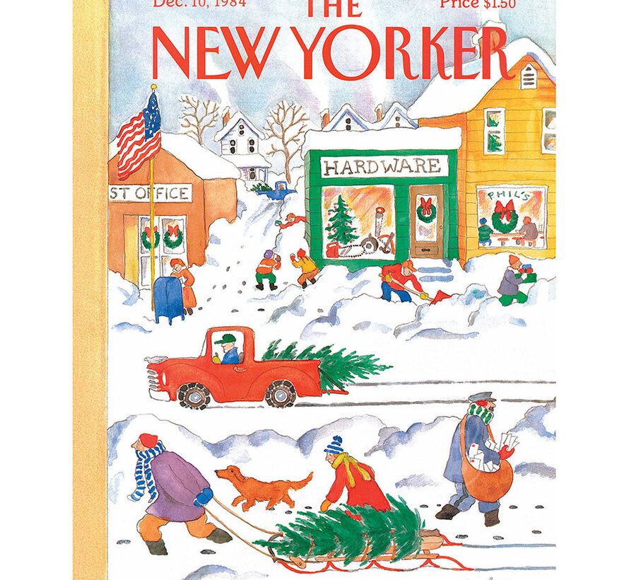 New York Puzzle Co. The New Yorker: Snow Day Mini Puzzle 100pcs