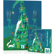 New York Puzzle Company New York Puzzle Co. Janet Hill: Maximalist Christmas Mini Puzzle 100pcs