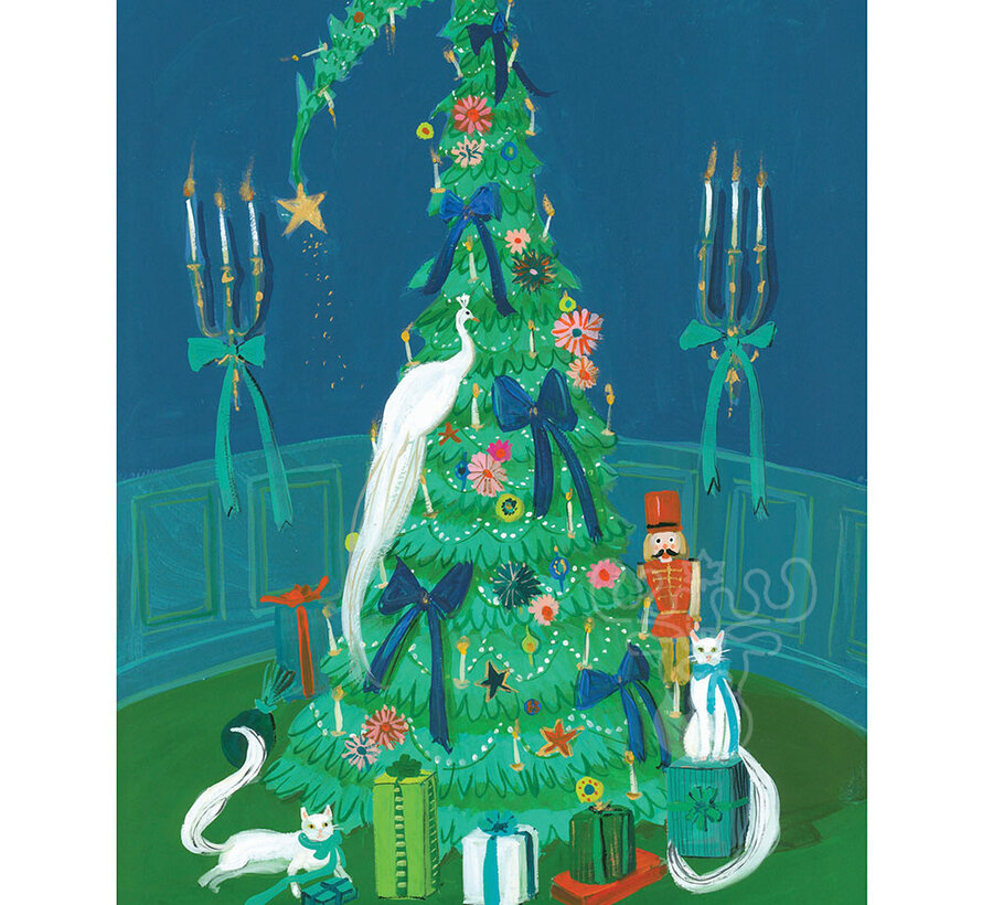 New York Puzzle Co. Janet Hill: Maximalist Christmas Mini Puzzle 100pcs