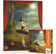 New York Puzzle Company New York Puzzle Co. Janet Hill: Dance of the Pumpkin Patch Mini Puzzle 100pcs