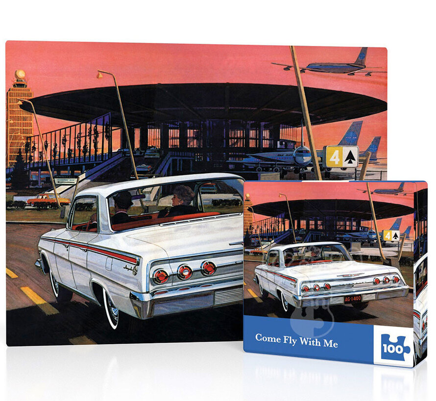 New York Puzzle Co. General Motors: Come Fly With Me Mini Puzzle 100pcs