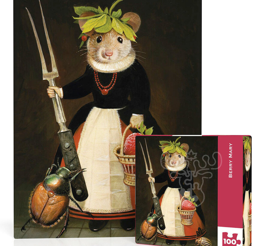 New York Puzzle Co. Bill Mayer: Berry Mary Mini Puzzle 100pcs