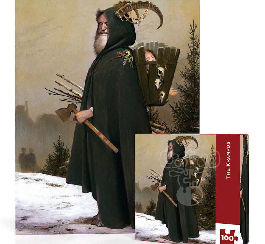New York Puzzle Co. Bill Mayer: The Krampus Mini Puzzle 100pcs