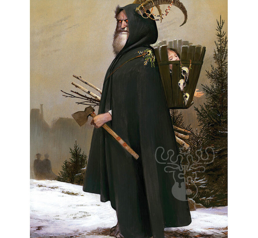 New York Puzzle Co. Bill Mayer: The Krampus Mini Puzzle 100pcs