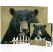 New York Puzzle Company New York Puzzle Co. Bill Mayer: Chess Bear Mini Puzzle 100pcs