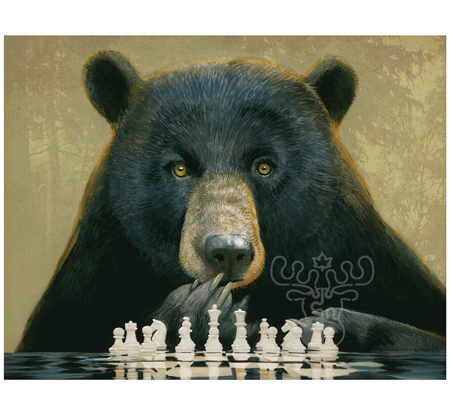 New York Puzzle Co. Bill Mayer: Chess Bear Mini Puzzle 100pcs