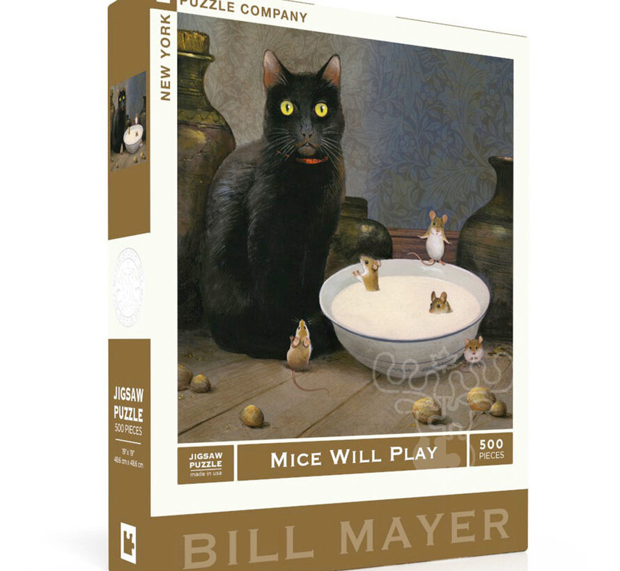New York Puzzle Co. Bill Mayer: Mice Will Play Puzzle 500pcs