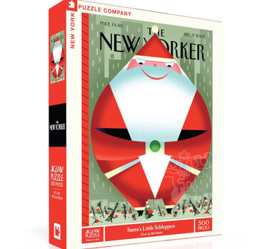 New York Puzzle Company New York Puzzle Co. The New Yorker: Santa's Little Schleppers Puzzle 500pcs