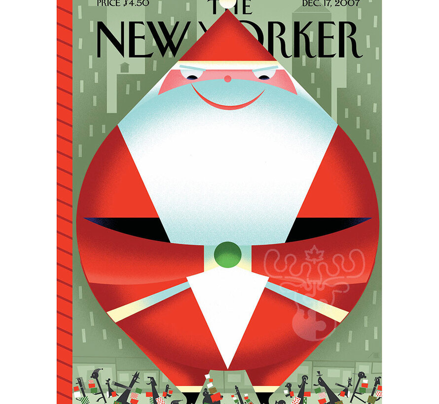 New York Puzzle Co. The New Yorker: Santa's Little Schleppers Puzzle 500pcs