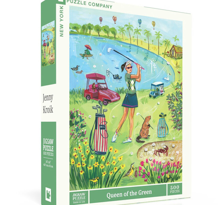 New York Puzzle Co. Jenny Kroik: Queen of the Green Puzzle 500pcs