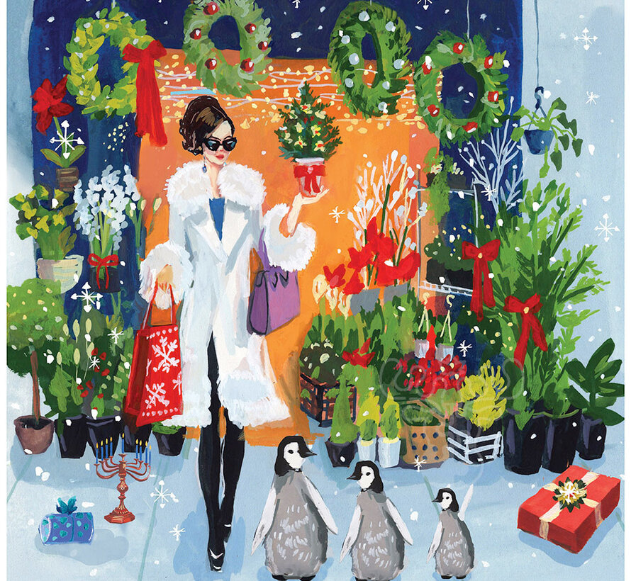 New York Puzzle Co. Jenny Kroik: Festive Bodega Puzzle 500pcs