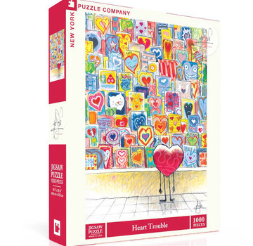 New York Puzzle Company New York Puzzle Co. Peter de Sève: Heart Trouble Puzzle 1000pcs