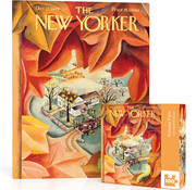 New York Puzzle Company New York Puzzle Co. The New Yorker: Autumn View Mini Puzzle 100pcs