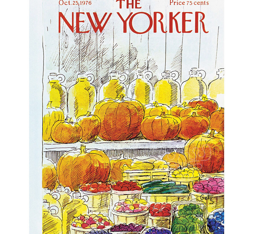 New York Puzzle Co. The New Yorker: Farm Stand Mini Puzzle 100pcs