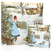 New York Puzzle Company New York Puzzle Co. Loré Pemberton: Winter Boughs Mini Puzzle 100pcs