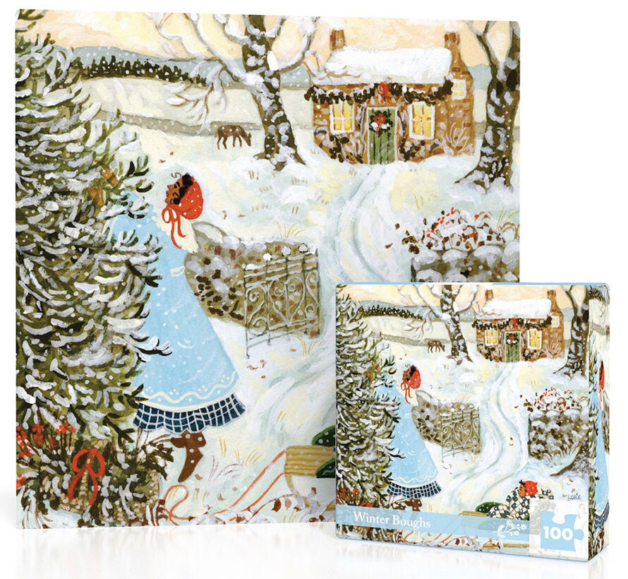 New York Puzzle Co. Loré Pemberton: Winter Boughs Mini Puzzle 100pcs